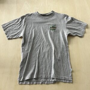 Carlos 'N Charlie's Aruba Shirt Mens Large Gray Embroidered Frog Tee T-Shirt